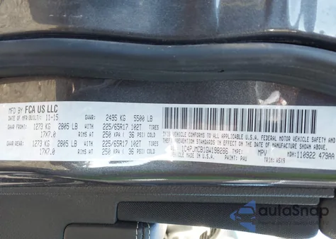 2016 Jeep Cherokee Latitude z USA, uszkodzony, nr VIN 1C4PJMCB1GW198286